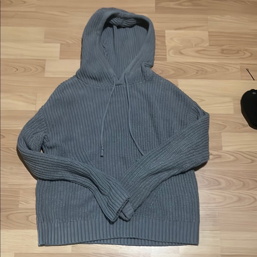 Style & Co. Women's Gray Hooded Sweater